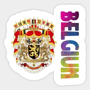 Belgium Coat of Arms Design Sticker